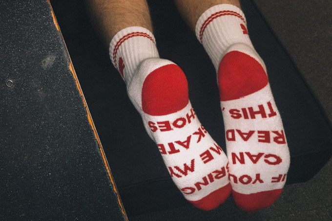 Krak • socks white & red